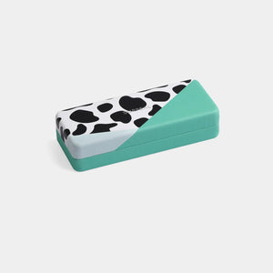 Hardshell Spectacle Case Cow Pattern Mint