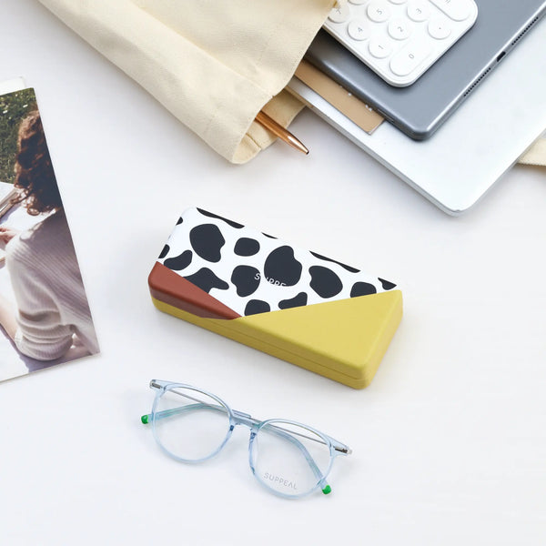 Hardshell Spectacle Case Cow Pattern Sand
